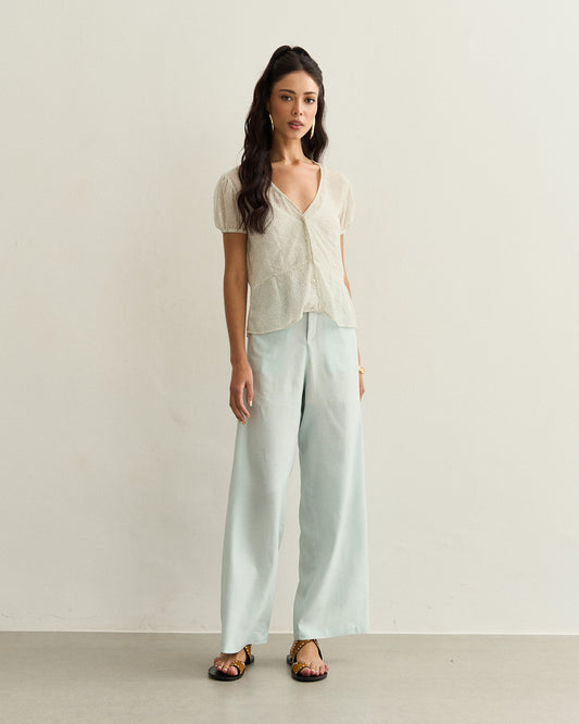 BLUSA MANGA FRANZIDA ESTAMPA POA