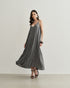 VESTIDO LONGO EM DECOTE V PRETO