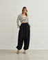 CALÇA BALLOON TRICOLINE PRETO