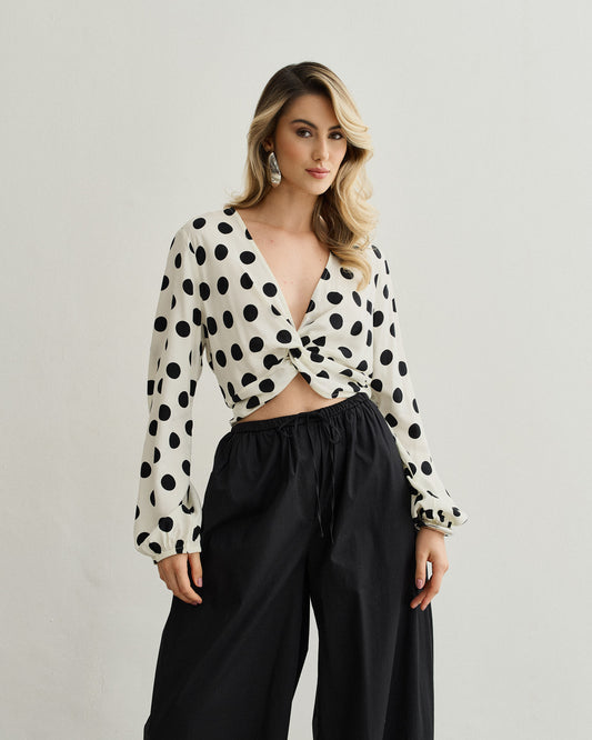 BLUSA AMARRAÇÃO POÁ OFF WHITE