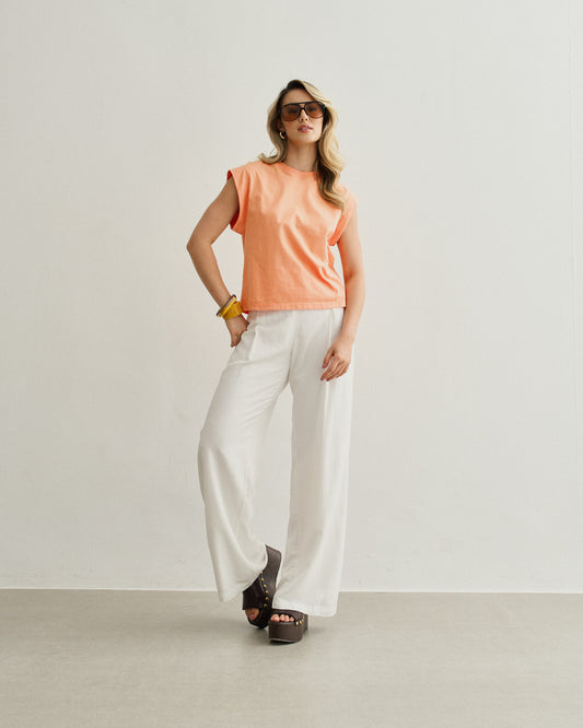 BLUSA MANGA JAPONESA LARANJA