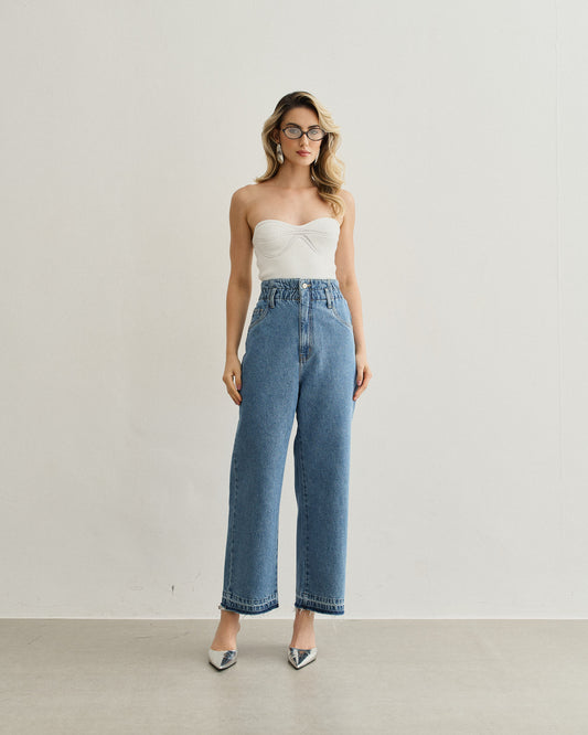 TOP TRICOT TOMARA QUE CAIA OFF WHITE
