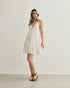 VESTIDO COM VAZADO LATERAL OFF WHITE