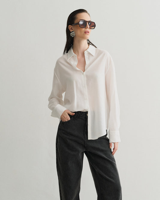 CAMISA PALA COSTAS OFF WHITE