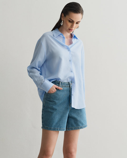 CAMISA PALA COSTAS AZUL CEU