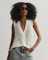 BLUSA COLETE TRICOT COM BOTÕES OFF WHITE