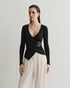 BLUSA COM AVIAMENTO LATERAL PRETO