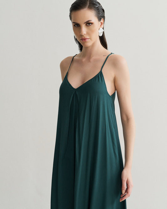 MACACAO REGATA FLUÍDO TEAL (VERDE)