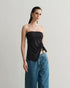 BLUSA TOMARA QUE CAIA FRANZIDA PRETO