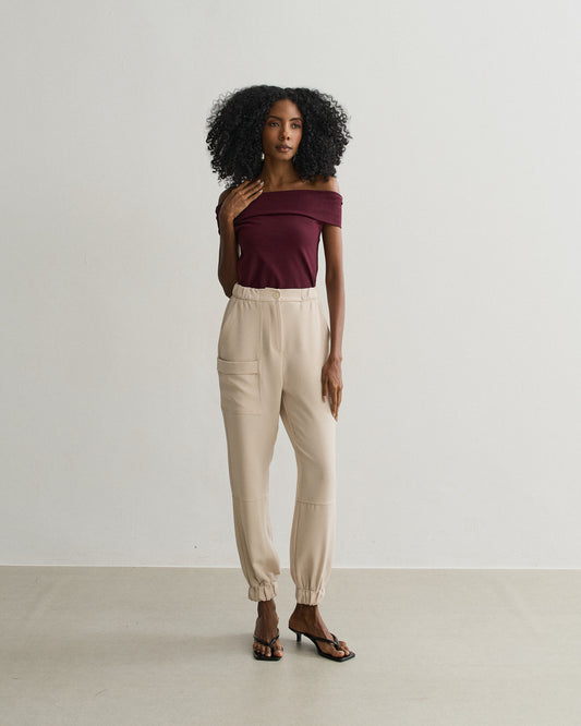 BLUSA DE MALHA DETALHE NO OMBRO 5986 RAISIN (VINHO)