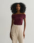 BLUSA DE MALHA DETALHE NO OMBRO 5986 RAISIN (VINHO)