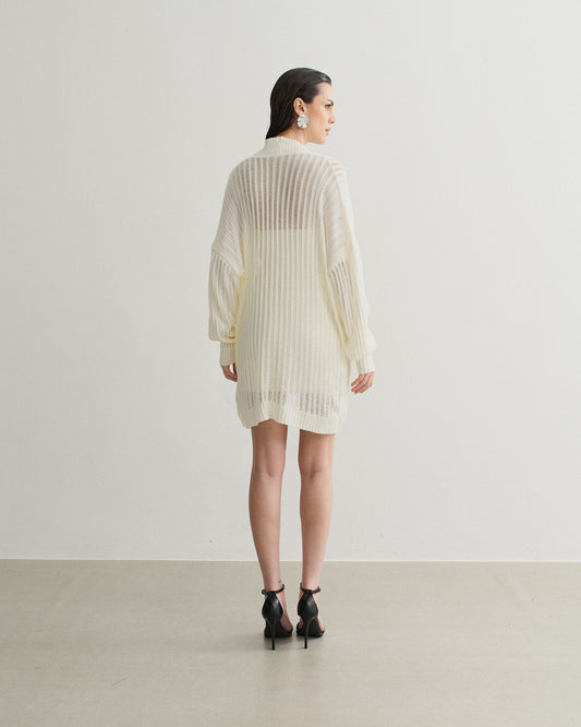 BLUSA CARDIGAN ABERTO OFF WHITE