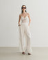 CALÇA PANTALONA PREGAS CÓS FINOS OFF WHITE