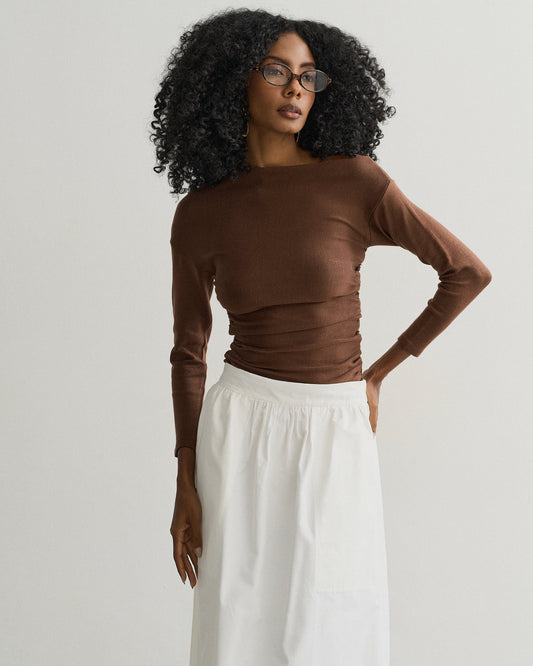 SAIA MIDI CLÁSSICA OFF WHITE