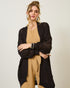 Blusa Cardigan Aberto Cós Natural PRETO