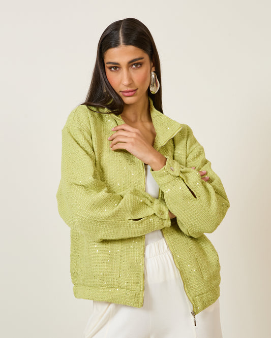 Jaqueta Tweed Oversized VERDE