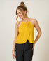 Blusa Frente Única Transpassado Off AMARELO