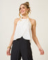 Blusa Frente Única Transpassado Off WHITE