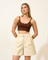 Top Tricot Texturizado MARROM