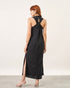 Vestido Longo Costas Torcida PRETO