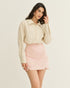 CAMISA OVERSIZED ACETINADA BEGE PINOLI (BEGE)