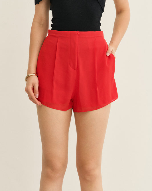 SHORTS CURTO VERMELHO