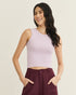 REGATA CANELADA BÁSICA TRICOT LILAS