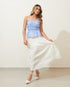 Saia Midi Pregas Off WHITE