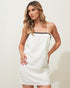 Vestido Reto com Cianinha Off White UNICA
