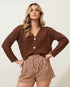 Blusa Tricot Lira Off MARROM