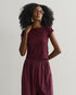 BLUSA DECOTE CANOA VINHO