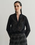 BLUSA CARDIGAN COM PELINHOS PRETO