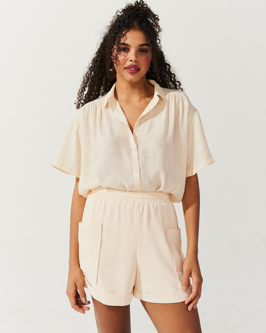 Camisa manga Curta ROSE