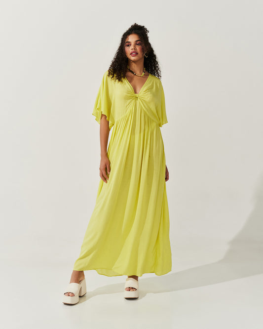 Vestido Voil de Viscose CLARO