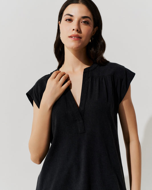 Blusa Estilo Regata PRETO