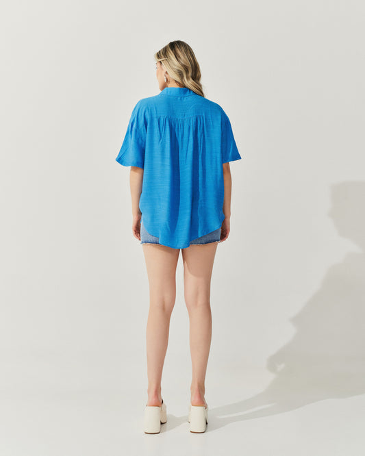 Camisa manga Curta AZUL