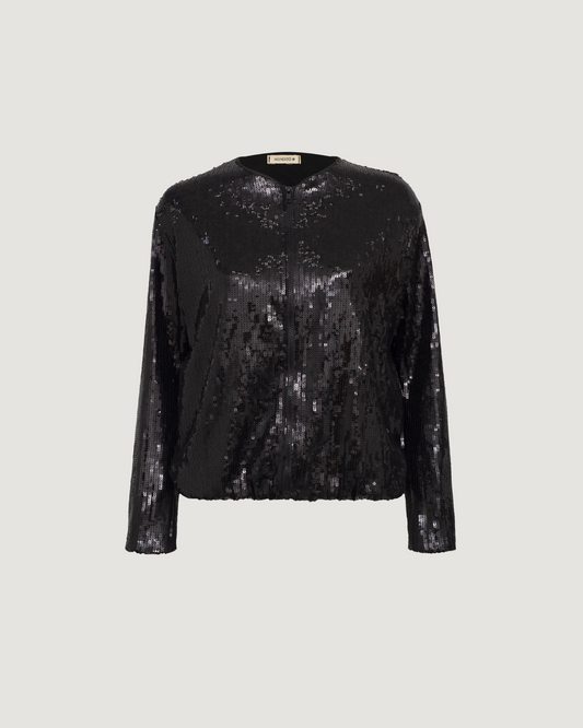 Jaqueta Paetê Preto UNICA