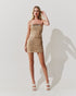 Vestido Paete Sem Alças DOURADO