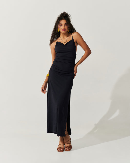 Vestido Longo Degagê PRETO