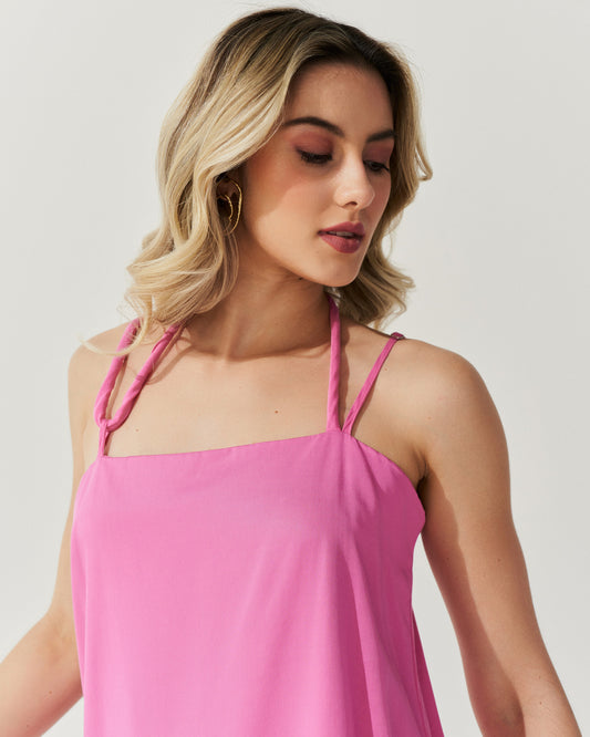 Vestido Bicolor Lyocel ROSA