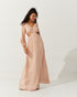 Vestido Longo Decote V BEGE
