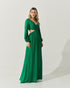 Vestido Longo Decote V VERDE