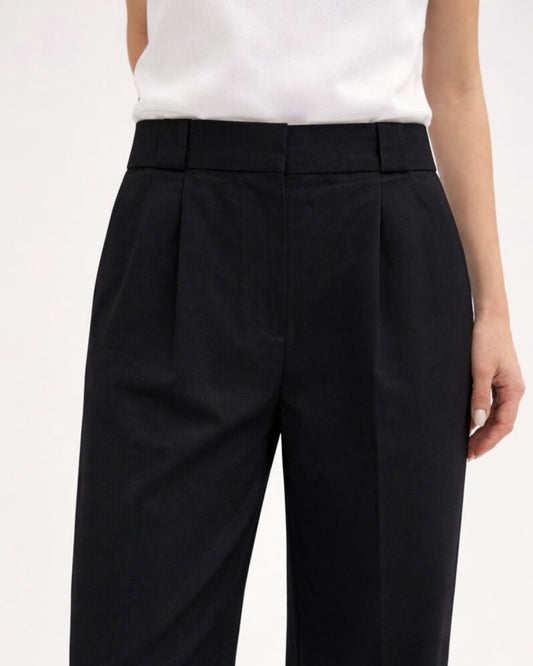 CALÇA  ALFAIATARIA PREGAS PRETO