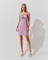 Vestido Justo Paetê com Recorte no Busto ROSA