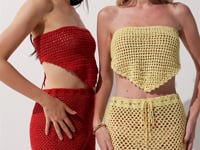 Top de Crochê Vermelho UNICA