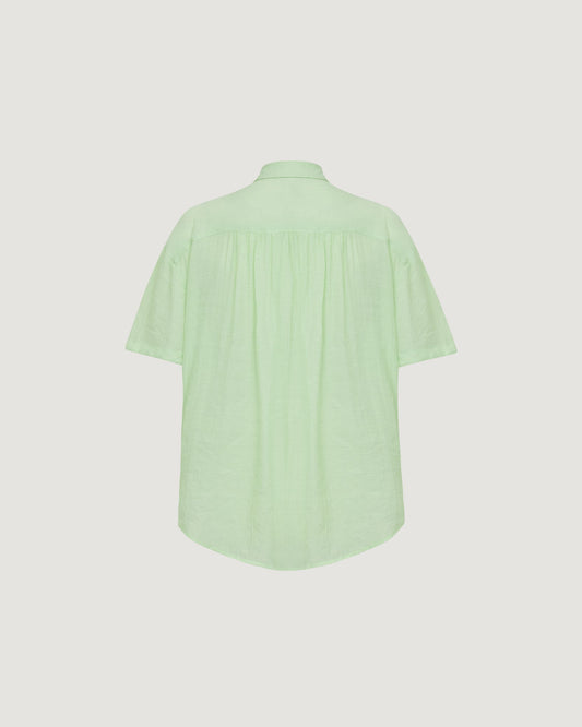 Camisa Manga Curta Viscose VERDE